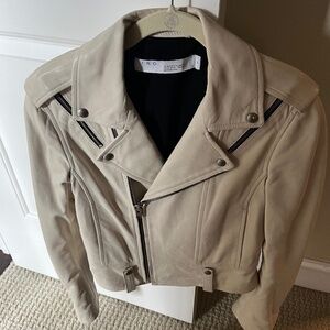 IRO leather coat- off white